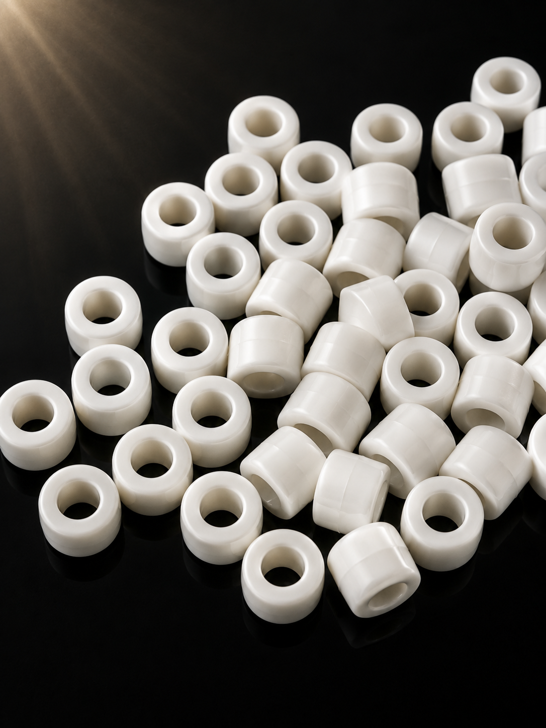 Cyprus Ocean Beads - Polarwhite